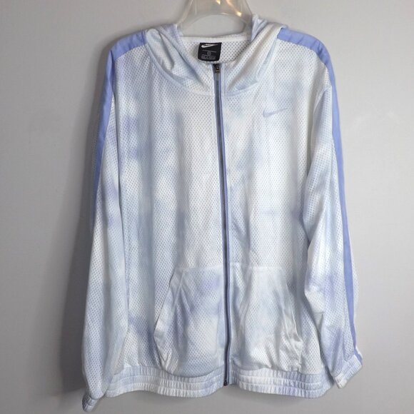 Nike Sportswear Iconic Clash Mesh Jacket Light Thistle Jacket Hoodie Size 1X - Picture 1 of 8